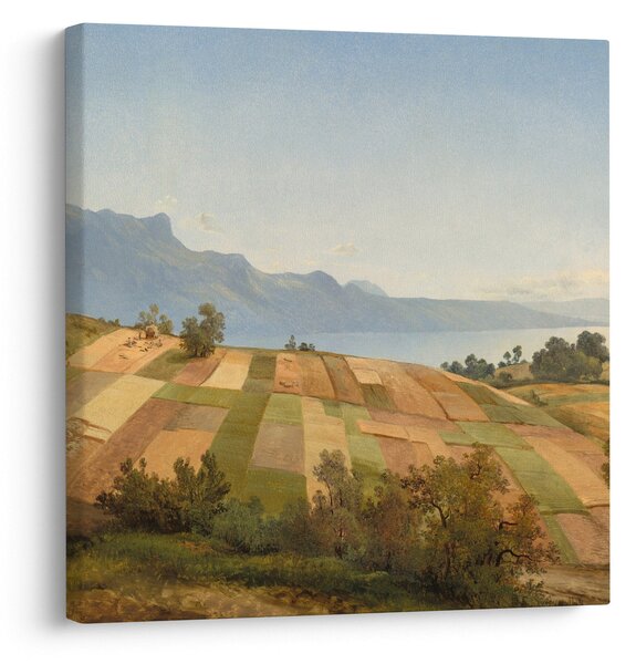 Obraz - Alexandre Calame, Swiss Landscape, reprodukce (30x30 cm)