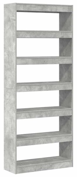 Knihovna 6 úrovní 80 x 30 x 198 cm Kompozitní dřevo 3333919