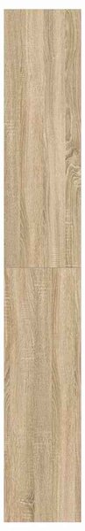 Knihovna 6 úrovní 100 x 30 x 198 cm Kompozitní dřevo Sonoma dub 3333926