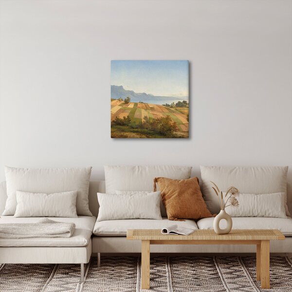 Obraz - Alexandre Calame, Swiss Landscape, reprodukce (30x30 cm)