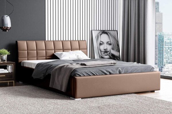 Čalouněná postel Kendi 160x200 hnědý