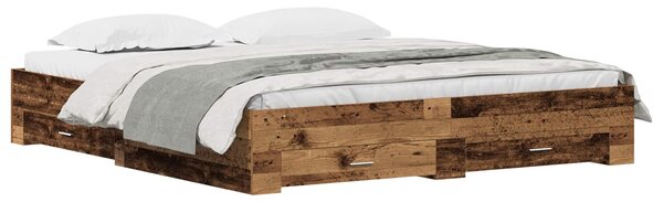 Rám postele Staré dřevo 180 x 200 cm Kompozitní dřevo 3333960