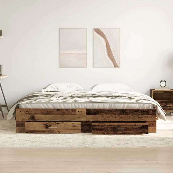 Rám postele Staré dřevo 180 x 200 cm Kompozitní dřevo 3333960