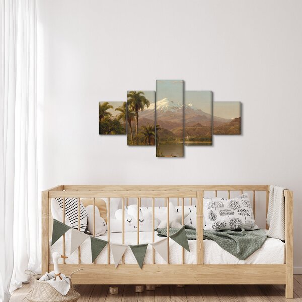 Obraz - Frederic Edwin Church, Tamaca Palms, reprodukce (125x70 cm)