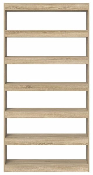 Knihovna 6 úrovní 100 x 30 x 198 cm Kompozitní dřevo Sonoma dub 3333926