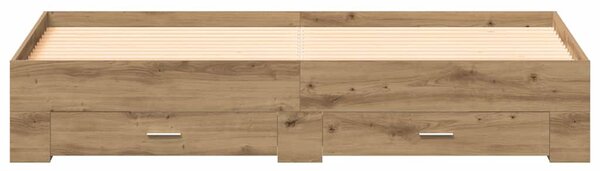 Rám postele Artisanový dub 180 x 200 cm Kompozitní dřevo 3333961