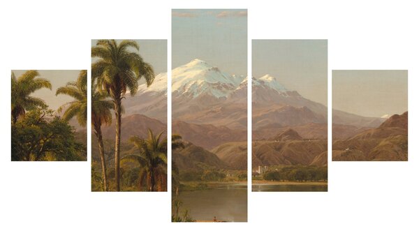 Obraz - Frederic Edwin Church, Tamaca Palms, reprodukce (125x70 cm)