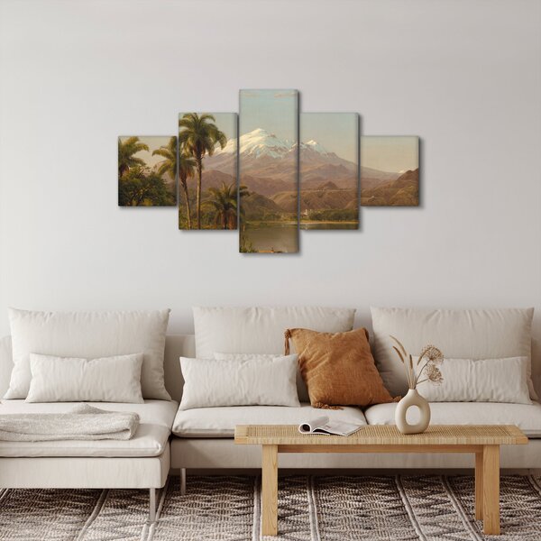 Obraz - Frederic Edwin Church, Tamaca Palms, reprodukce (125x70 cm)