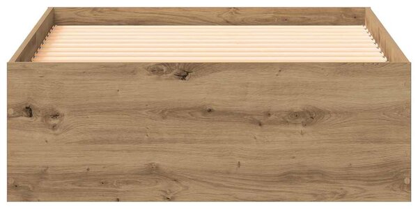 Rám postele Artisanový dub 90 x 190 cm Kompozitní dřevo 3333991