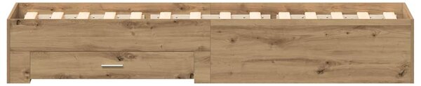 Rám postele Artisanový dub 90 x 190 cm Kompozitní dřevo 3333991