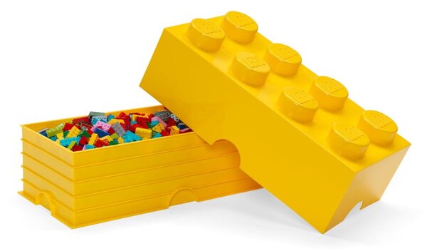 Tmavě žlutý úložný box LEGO®