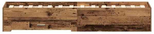 Rám postele Staré dřevo 100 x 200 cm Kompozitní dřevo 3333981