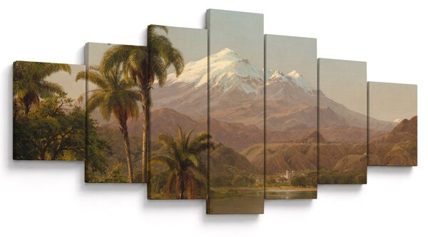 Obraz - Frederic Edwin Church, Tamaca Palms, reprodukce (210x100 cm)