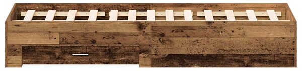 Rám postele Staré dřevo 135 x 190 cm Kompozitní dřevo 3333975