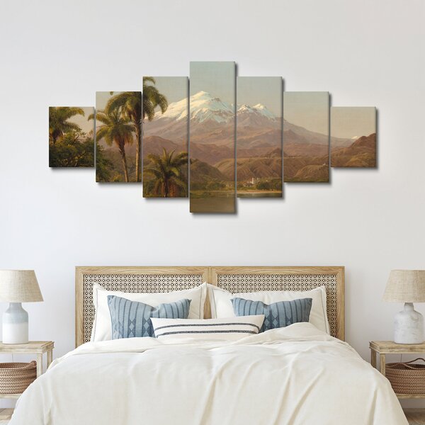 Obraz - Frederic Edwin Church, Tamaca Palms, reprodukce (210x100 cm)