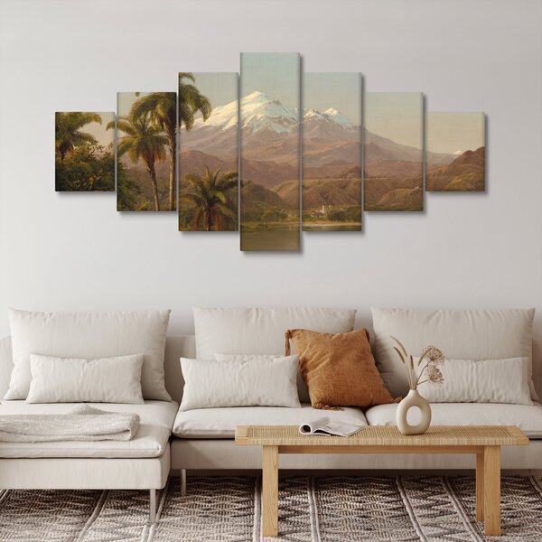 Obraz - Frederic Edwin Church, Tamaca Palms, reprodukce (210x100 cm)