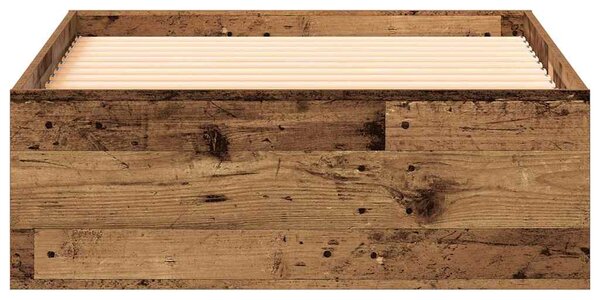 Rám postele Staré dřevo 100 x 200 cm Kompozitní dřevo 3333981