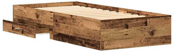 Rám postele Staré dřevo 100 x 200 cm Kompozitní dřevo 3333981