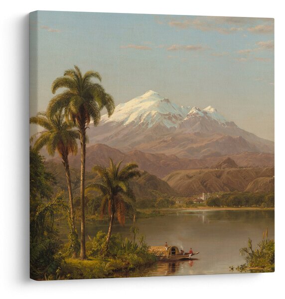 Obraz - Frederic Edwin Church, Tamaca Palms, reprodukce (30x30 cm)