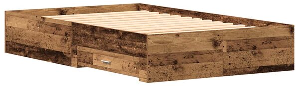 Rám postele Staré dřevo 120 x 190 cm Kompozitní dřevo 3333978