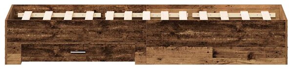 Rám postele Staré dřevo 120 x 190 cm Kompozitní dřevo 3333978