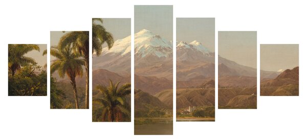 Obraz - Frederic Edwin Church, Tamaca Palms, reprodukce (210x100 cm)