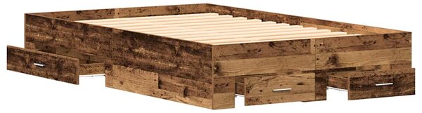 Rám postele Staré dřevo 120 x 190 cm Kompozitní dřevo 3333978