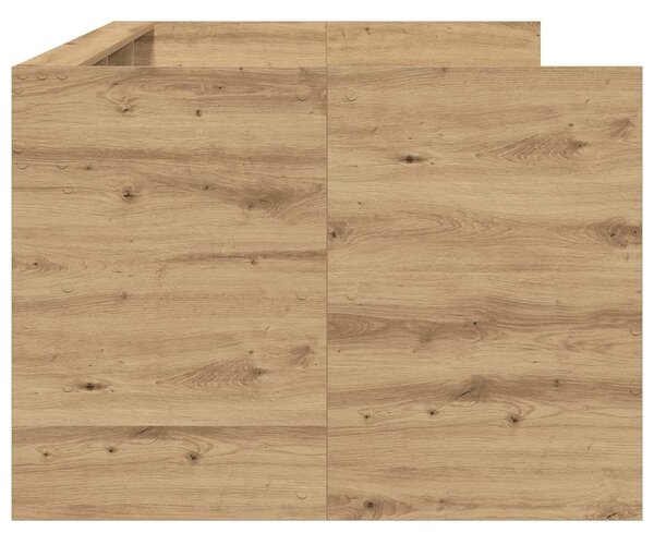 Daybed se zásuvkou Artisanový dub 75 x 190 cm Kompozitní dřevo 3334006