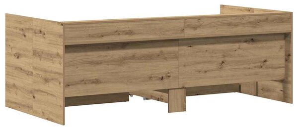 Daybed se zásuvkou Artisanový dub 75 x 190 cm Kompozitní dřevo 3334006