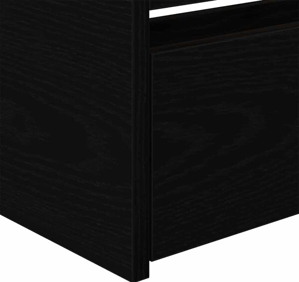 Daybed se zásuvkou Černý dub 75 x 190 cm Kompozitní dřevo 3334007