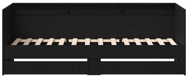 Daybed se zásuvkou Černý dub 75 x 190 cm Kompozitní dřevo 3334007