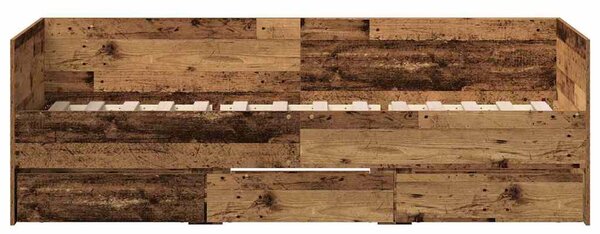 Daybed se zásuvkou Staré dřevo 90 x 200 cm Kompozitní dřevo 3333993