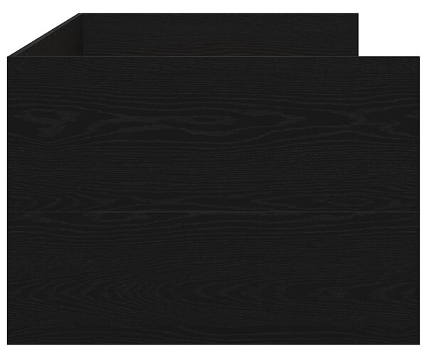 Daybed se zásuvkou Černý dub 90 x 200 cm Kompozitní dřevo 3333995