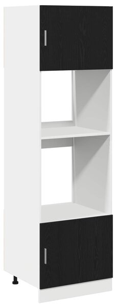 Závěsná skříňka Černý dub 60 x 57 x 207 cm Kompozitní dřevo 3334018