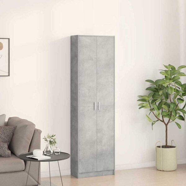 Šatní skříň Betonově šedá 55 x 25 x 189 cm Kompozitní dřevo 3334011