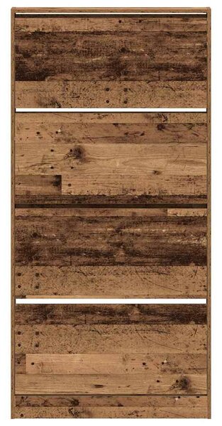 Skříň na obuv 80 x 21 x 163,5 cm Kompozitní dřevo Staré dřevo 3334025