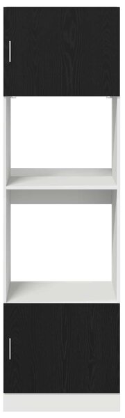 Závěsná skříňka Černý dub 60 x 57 x 207 cm Kompozitní dřevo 3334018