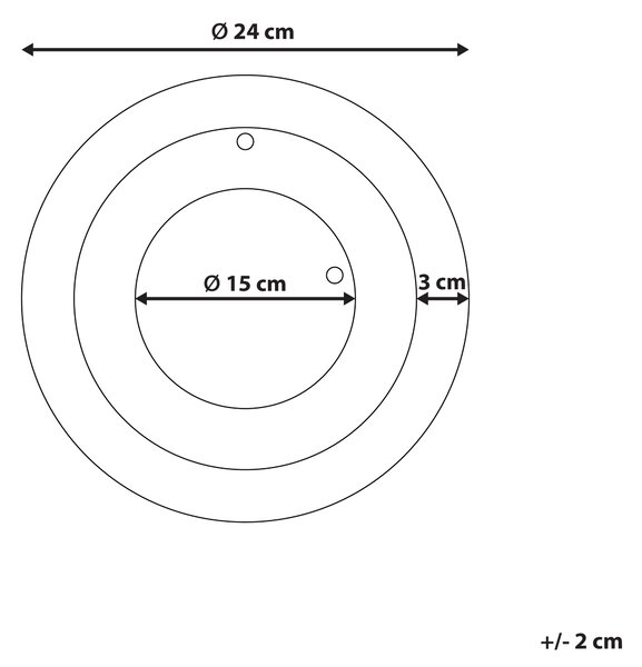 Nástěnné hodiny CLUSES 30 cm Kov Černá