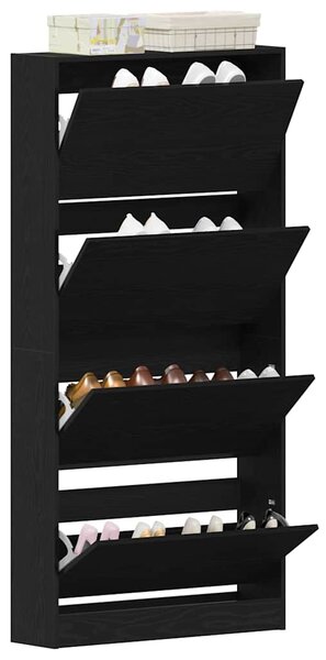 Skříň na obuv 80 x 21 x 163,5 cm Kompozitní dřevo Černý dub 3334027