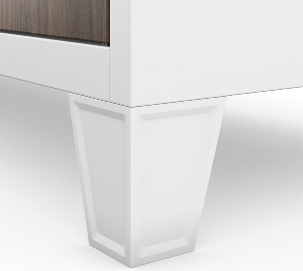 Šatní skříň BOZP bílá / ořech: Eco Design ROBERT, 1360 x 1720 x 450 mm