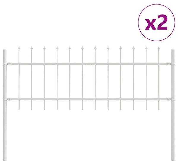 Zahradní plot WOERDEN 2 ks 3,4 x 0,6 m Práškově lakovaná ocel 3334038