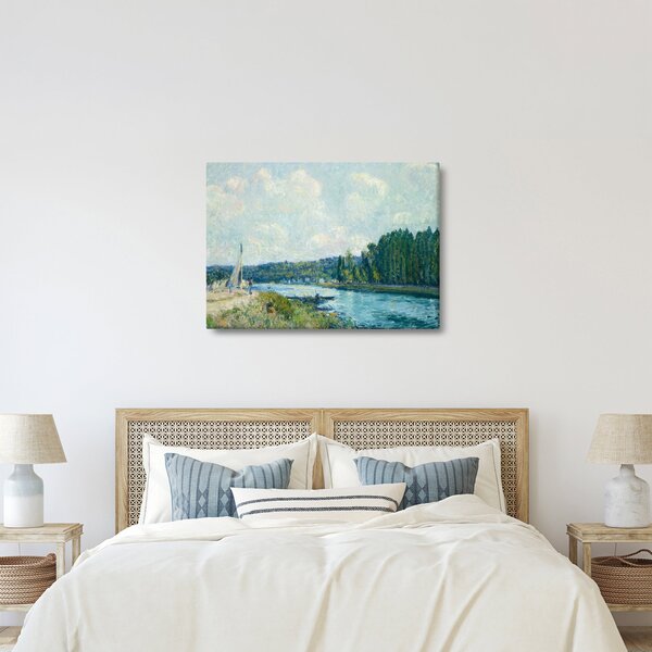 Obraz - Alfred Sisley, The Banks of the Oise, reprodukce (70x50 cm)