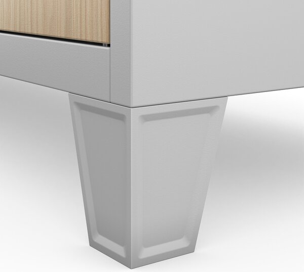 Šatní skříň BOZP šedá / dub sonoma: Eco Design ROBERT, 1360 x 1720 x 450 mm