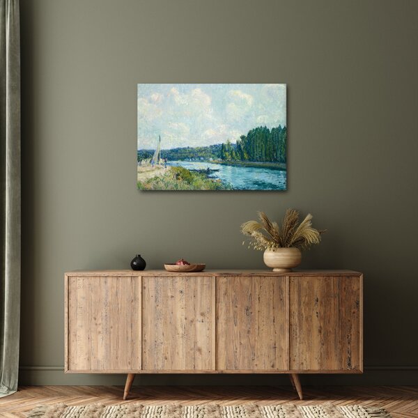 Obraz - Alfred Sisley, The Banks of the Oise, reprodukce (70x50 cm)