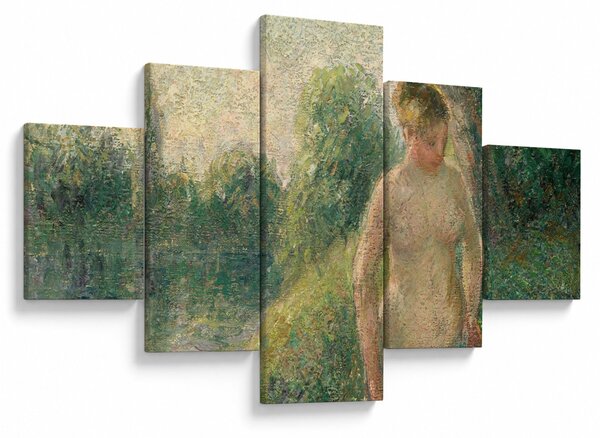 Obraz - Camille Pissarro, The Bather, reprodukce (125x70 cm)