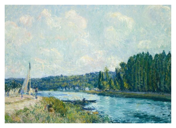 Obraz - Alfred Sisley, The Banks of the Oise, reprodukce (70x50 cm)