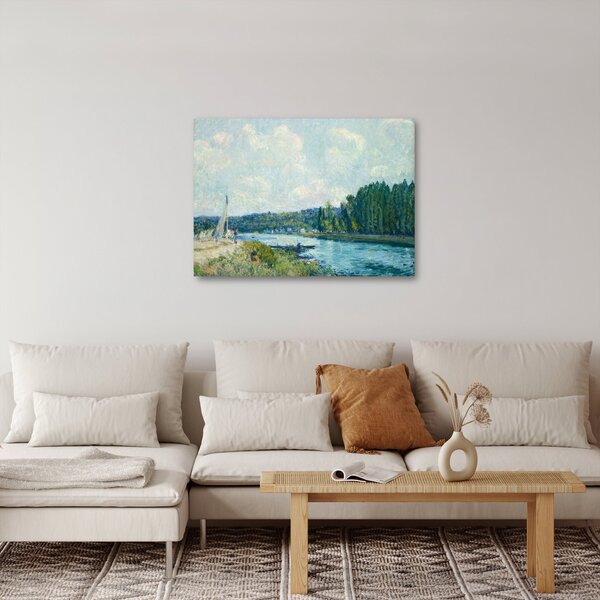 Obraz - Alfred Sisley, The Banks of the Oise, reprodukce (70x50 cm)