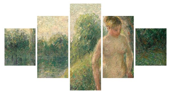 Obraz - Camille Pissarro, The Bather, reprodukce (125x70 cm)