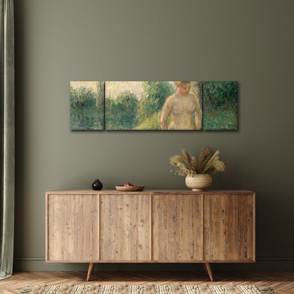 Obraz - Camille Pissarro, The Bather, reprodukce (170x50 cm)