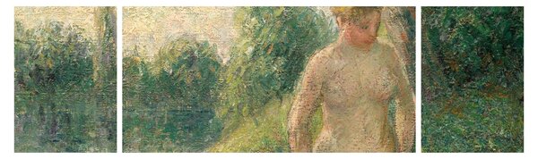 Obraz - Camille Pissarro, The Bather, reprodukce (170x50 cm)
